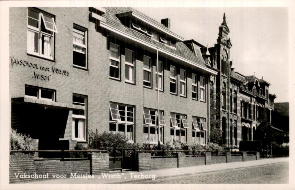 Terborg - Vakschool voor Meisjes - Wisch, Ophalen of Verzenden, 1940 tot 1960, Ongelopen, Gelderland