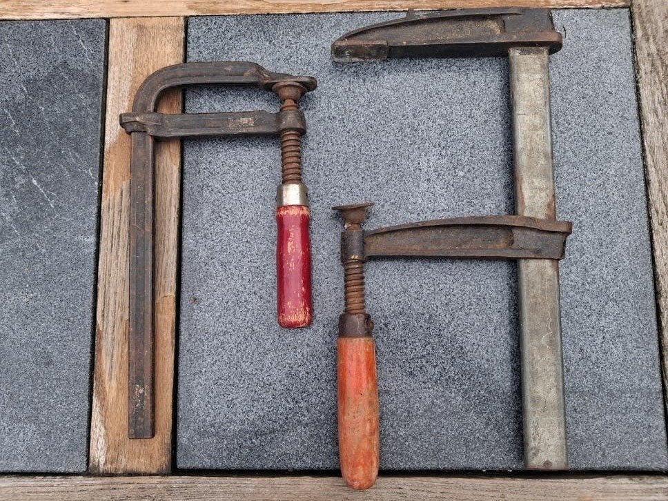 lijmtang 2x vintage groot din 5117 lust, Ophalen of Verzenden