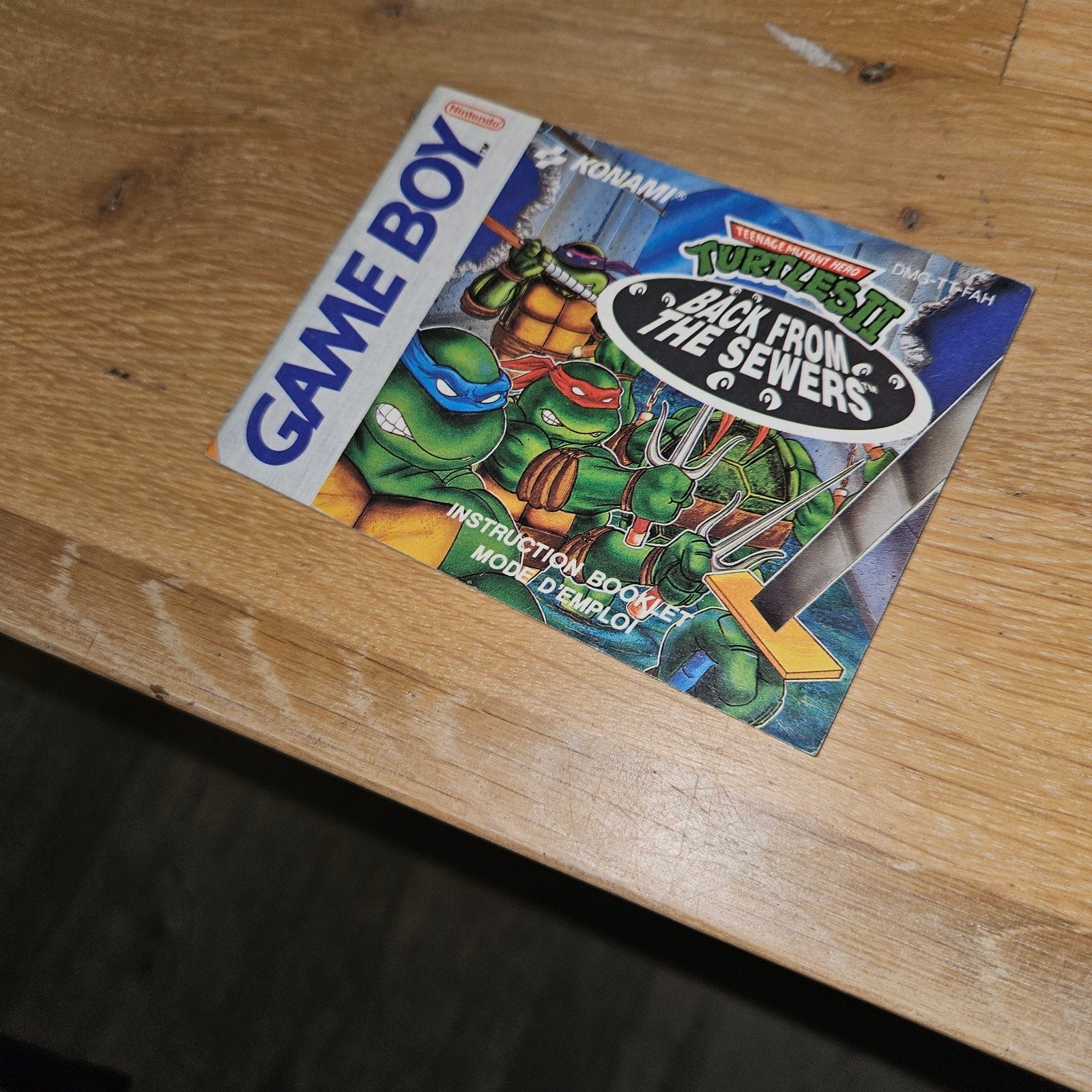TMNT II: Back From The Sewers - Game Boy Handleiding, Spelcomputers en Games, Avontuur en Actie, 1 speler, Ophalen of Verzenden