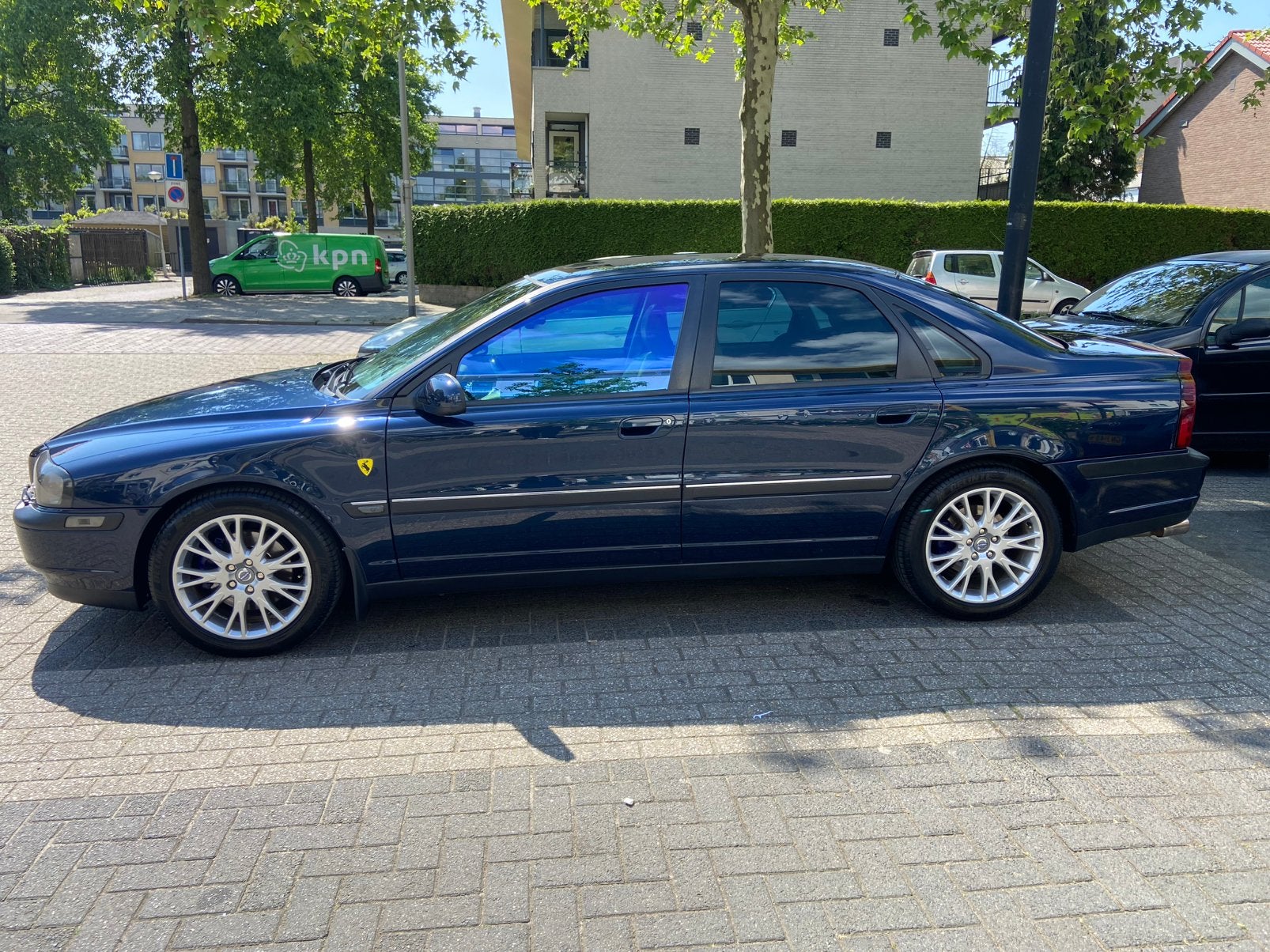 Volvo S80 2.4 T 200PK AUT 2002 Blauw NAP. ACHTERUİT CAMERA, 1800 kg, Blauw, 2435 cc, Particulier