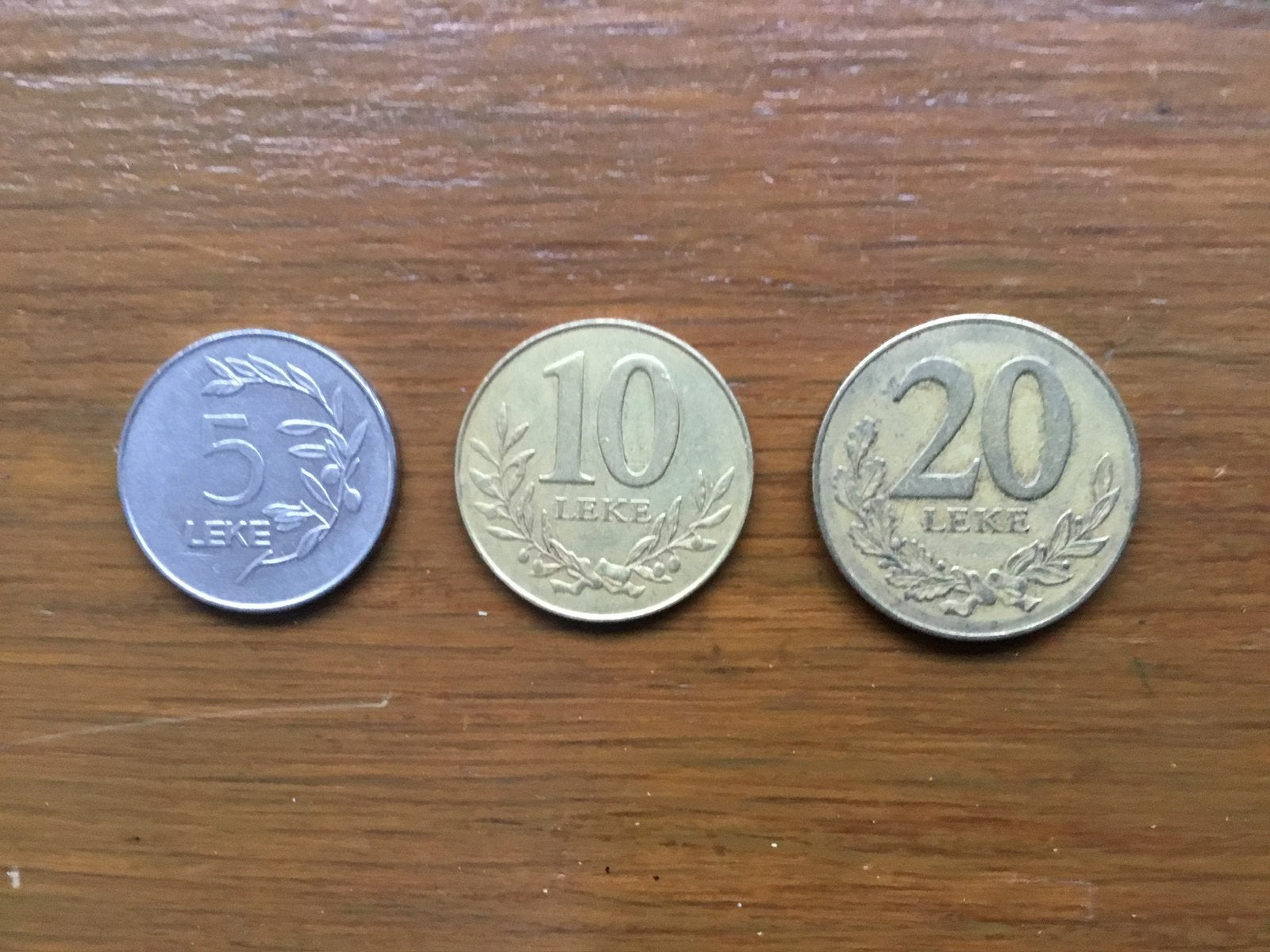 Munten Albanië, Postzegels en Munten, Munten | Europa | Niet-Euromunten, Ophalen of Verzenden, Overige landen