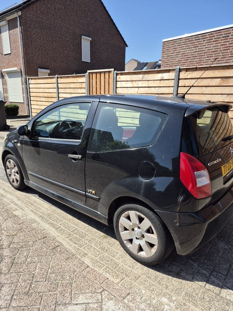 Citroën C2 1.4 I 2008 Zwart, Voorwielaandrijving, Dealer onderhouden, Zwart, 4 cilinders