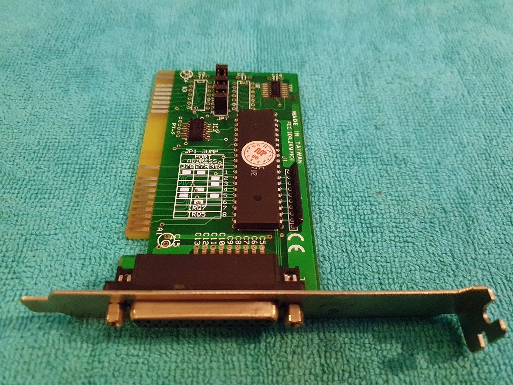 Vintage ISA - 25 pins Female Parallel Port I O - printer etc, Computers en Software, Ophalen of Verzenden