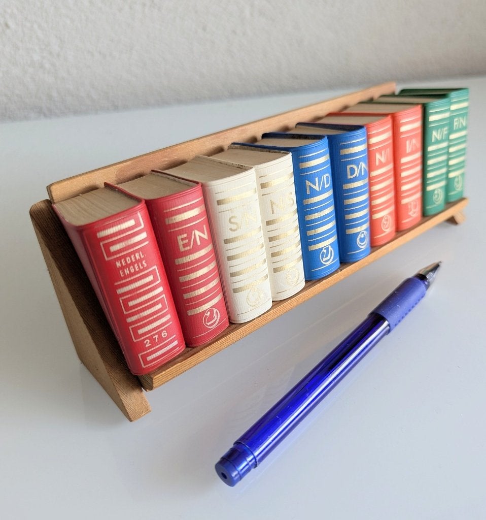 Dikkertje miniatuur woordenboeken, Antiek en Kunst, Ophalen of Verzenden