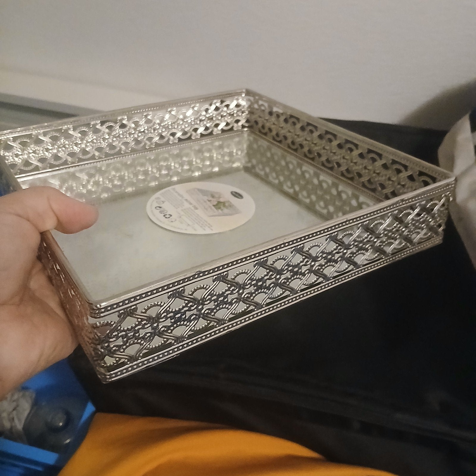 Zilver schaal, Ophalen, Rond, Metaal