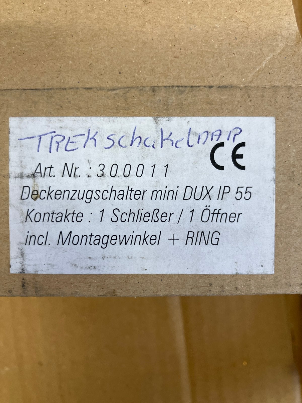 Dux mini DUX IP 55 trek schakelaar, Doe-het-zelf en Verbouw, Ophalen of Verzenden, Nieuw, Overige merken, Schakelaar
