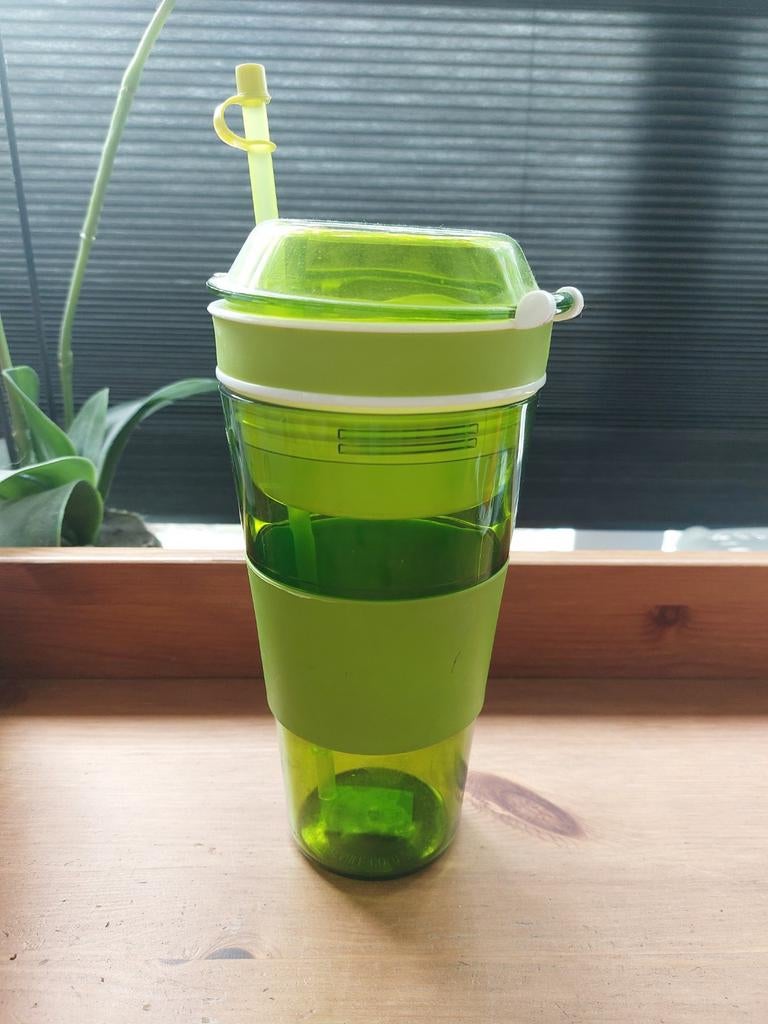 Snackbeker drinkbeker met snack gedeelte, Ophalen of Verzenden