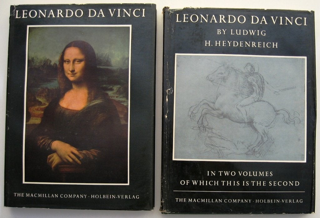 Tweedelige set Leonardo da Vinci - Macmillan/Holbein Verlag, Boeken, Ophalen of Verzenden, Gelezen, Schilder- en Tekenkunst