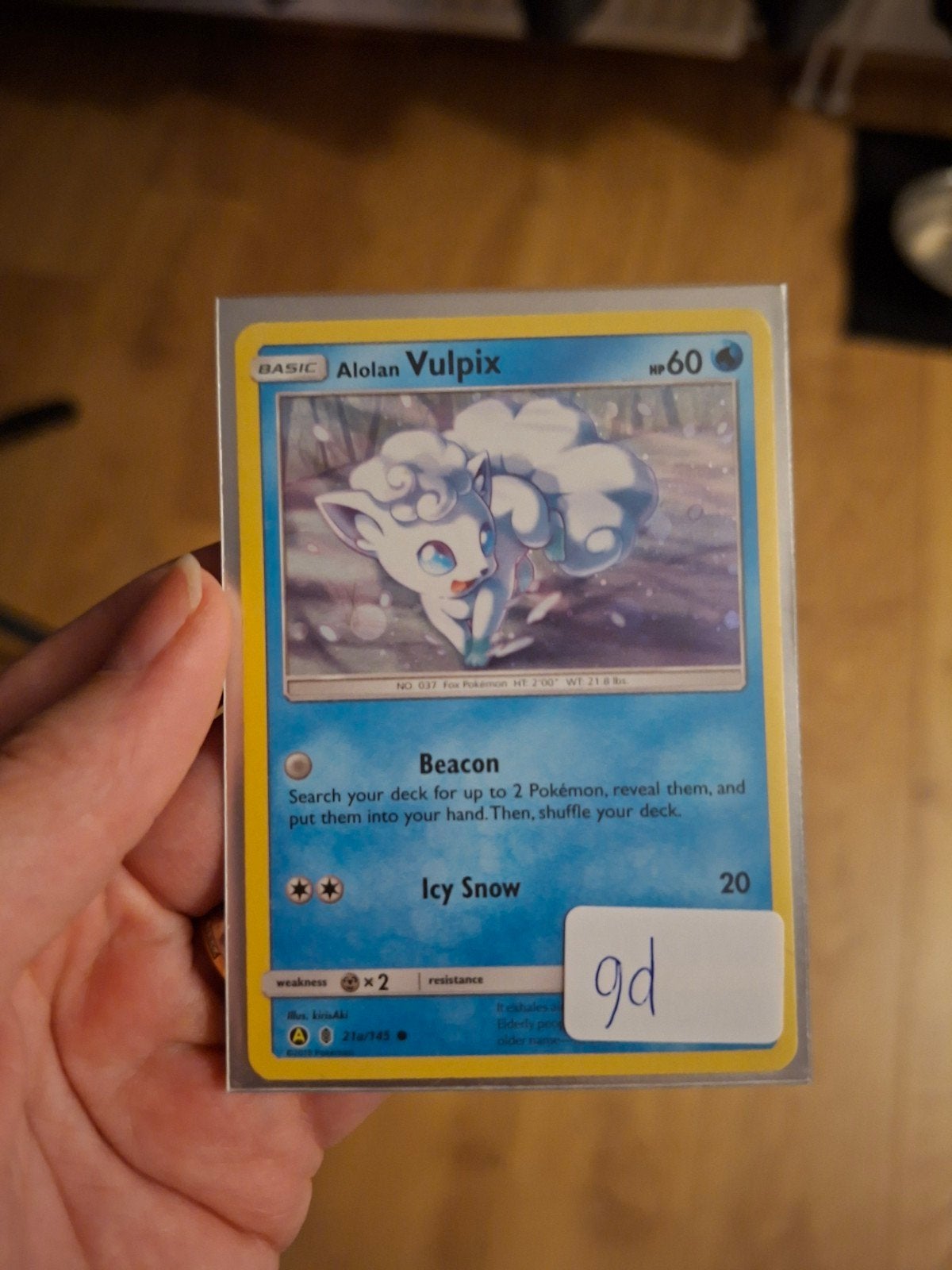 Alolan Vulpix holo promo, Ophalen of Verzenden, Zo goed als nieuw, Losse kaart