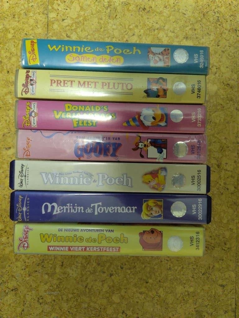 VHS-banden – Classics, Winnie de Poeh, Donald, Goofy & Pluto, Alle leeftijden, Ophalen of Verzenden, Gebruikt, VHS