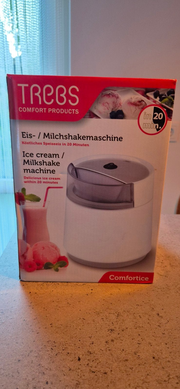 Trebs IJs en milkshakemachine, Witgoed en Apparatuur, Ophalen of Verzenden, Nieuw, Zelfvriezend