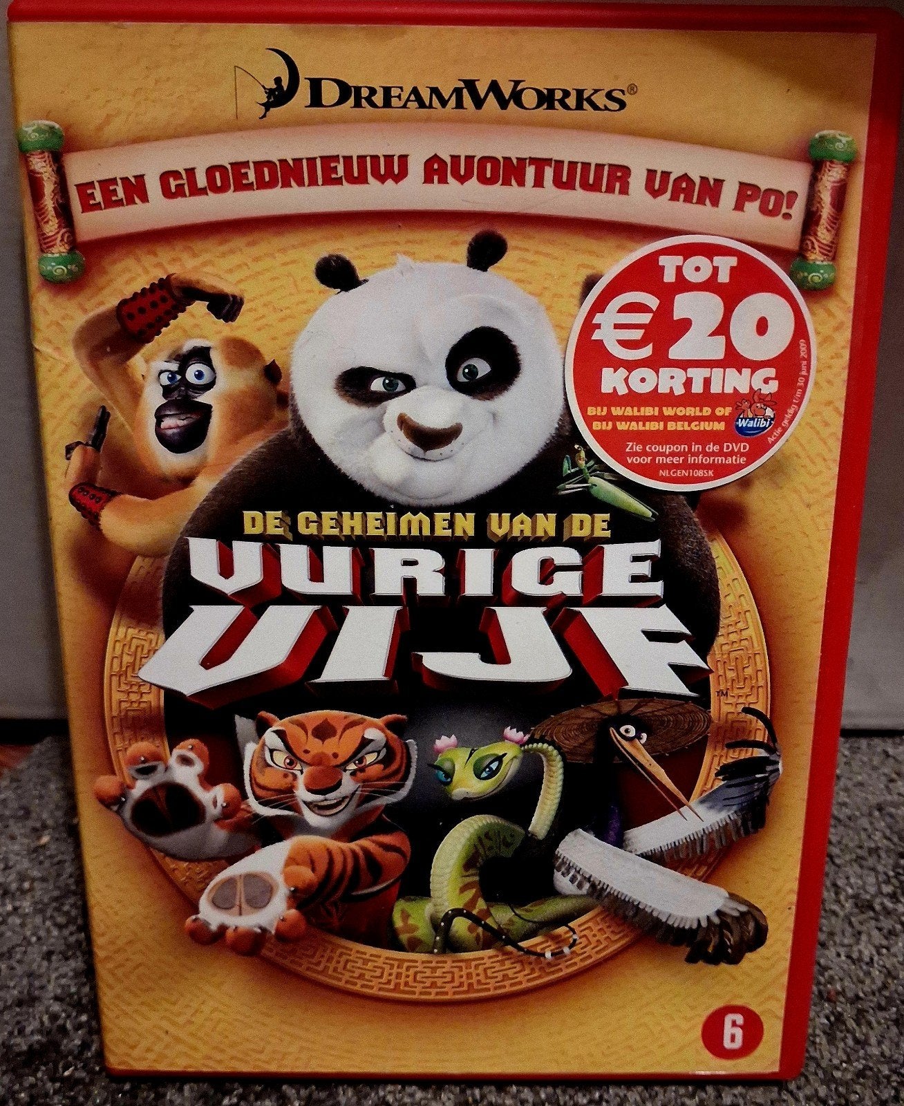 Kung Fu Panda: De Geheimen van de Vurige Vijf (DVD), Animatie, Alle leeftijden, Nederlands, Ophalen of Verzenden