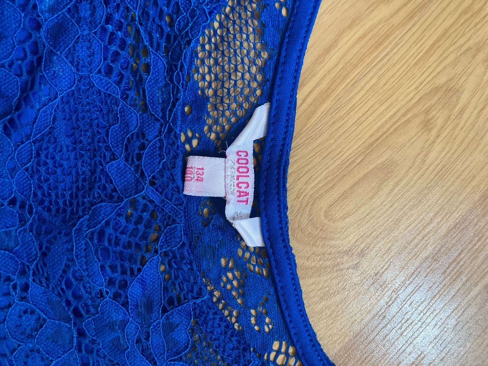 Coolcat blauwe kanten top maat 134/140, Kleding | Dames, Maat 38/40 (M), Blauw, Ophalen of Verzenden, Zo goed als nieuw