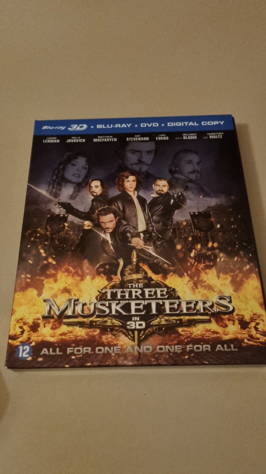 The Three Musketeers 3D Blu-ray + DVD + Digital Copy, Ophalen of Verzenden, Zo goed als nieuw, Avontuur, Boxset