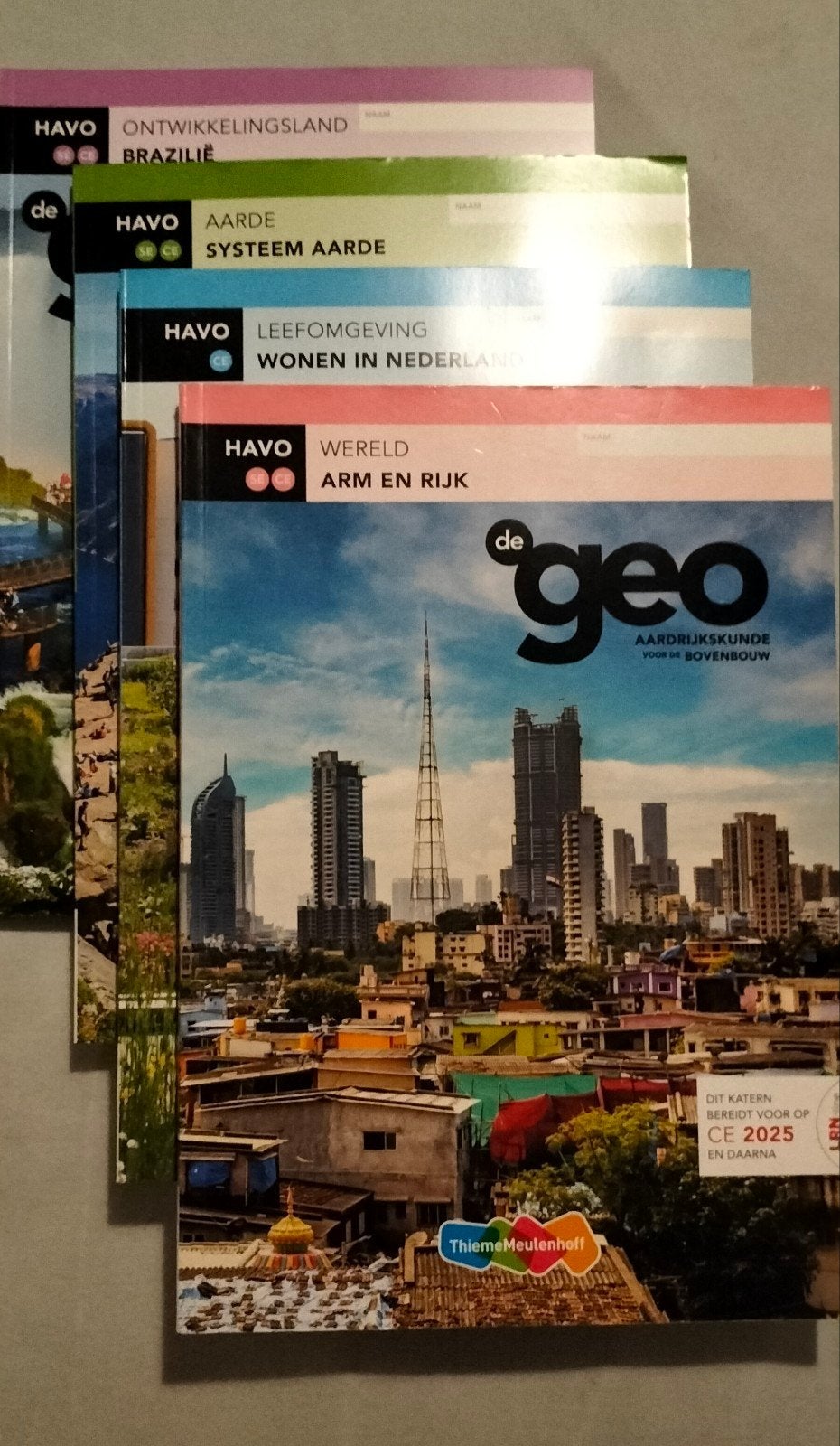 De Geo Aardrijkskunde HAVO - Complete set, Ophalen of Verzenden, Nieuw, HAVO, Aardrijkskunde