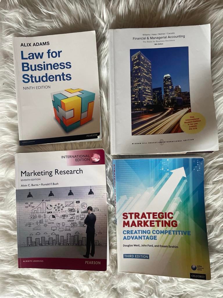 Strategic Marketing, Law for Business Students en meer, Boeken, Studieboeken en Cursussen, Ophalen of Verzenden, Gamma, Gelezen