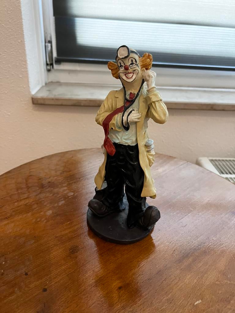 Porseleinen beeld - clown, Ophalen, Zo goed als nieuw, Mens