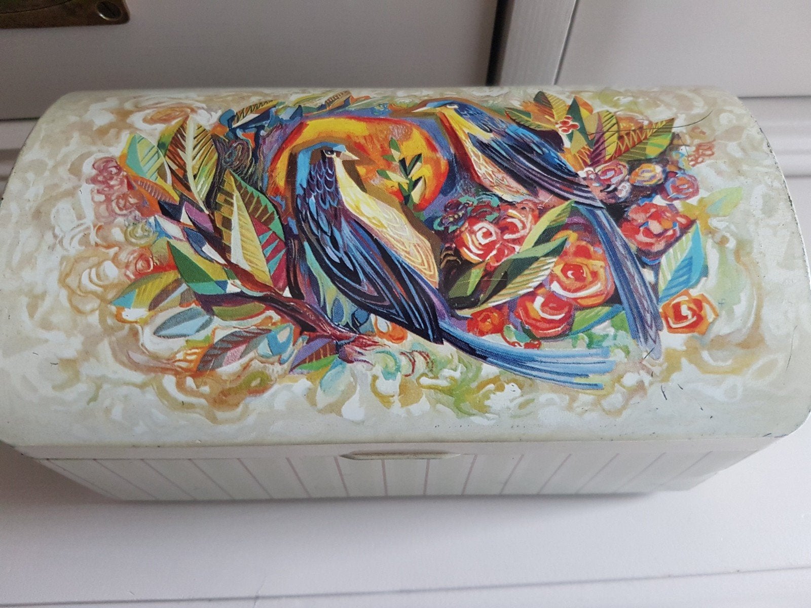BROCANTE BLIK MET VOGELS, Ophalen of Verzenden, Gebruikt, Overige