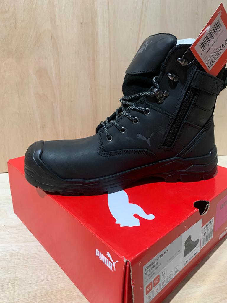 Puma Conquest S3 Werkschoenen Zwart Hoog – Maat 47 – Nieuw, Zwart, Puma, Nieuw, Ophalen of Verzenden