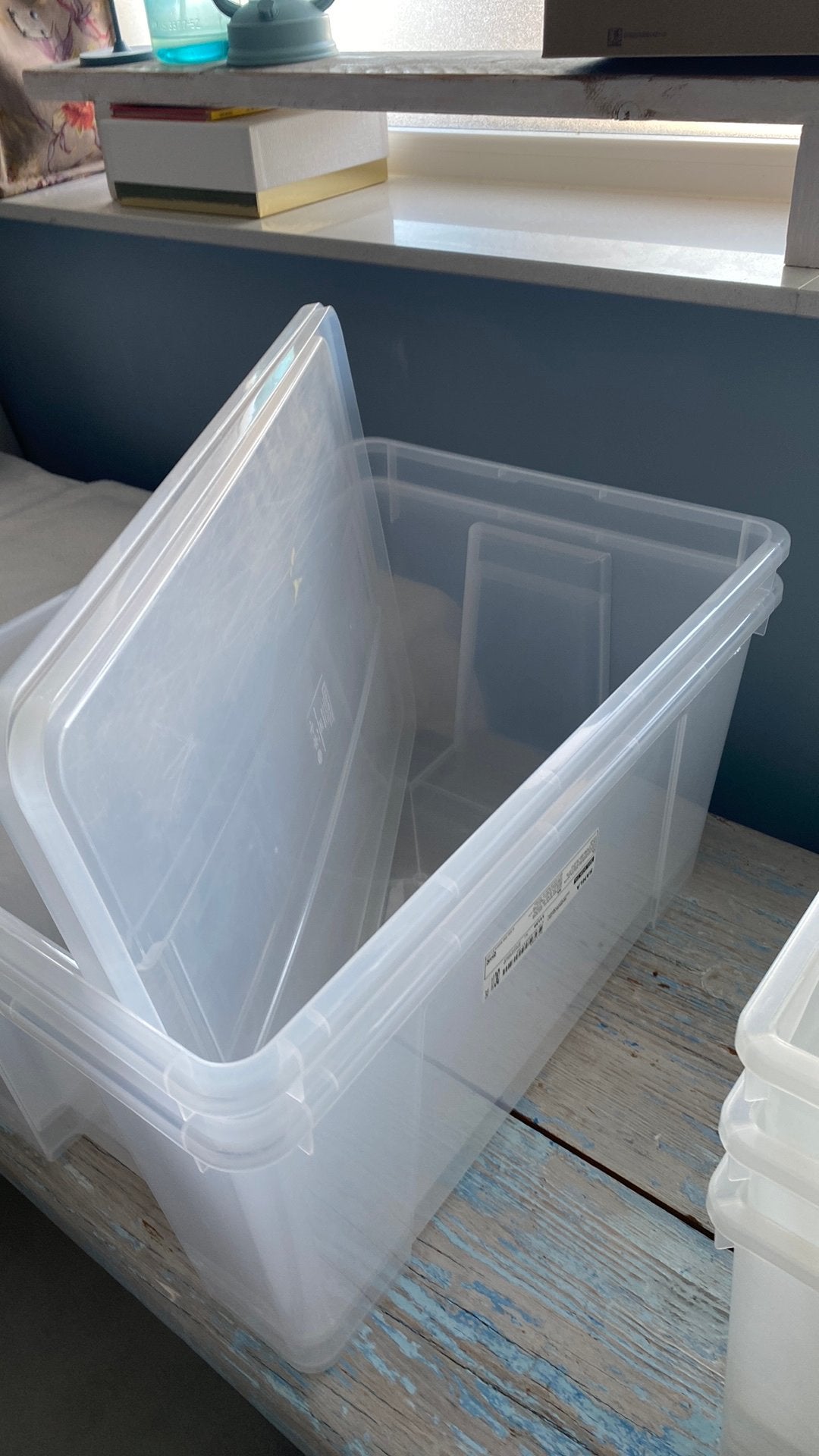 2 Ikea opberg boxen, Doe-het-zelf en Verbouw, Kratten en Dozen, Ophalen, Doos, 50 tot 75 cm, Minder dan 35 cm
