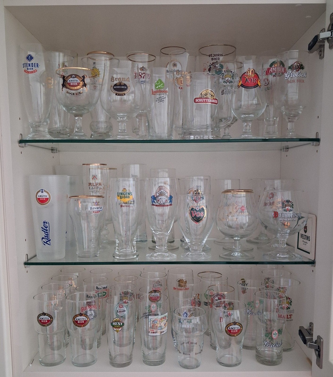 Grote verzameling nieuwe bierglazen - diverse merken, Ophalen, Nieuw, Bierglas