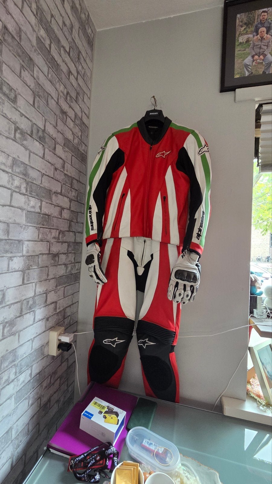 Alpinestars Racepak Motorpak - Rood/Wit/Groen, Ophalen of Verzenden, Alpinestars, Tweedehands, Heren