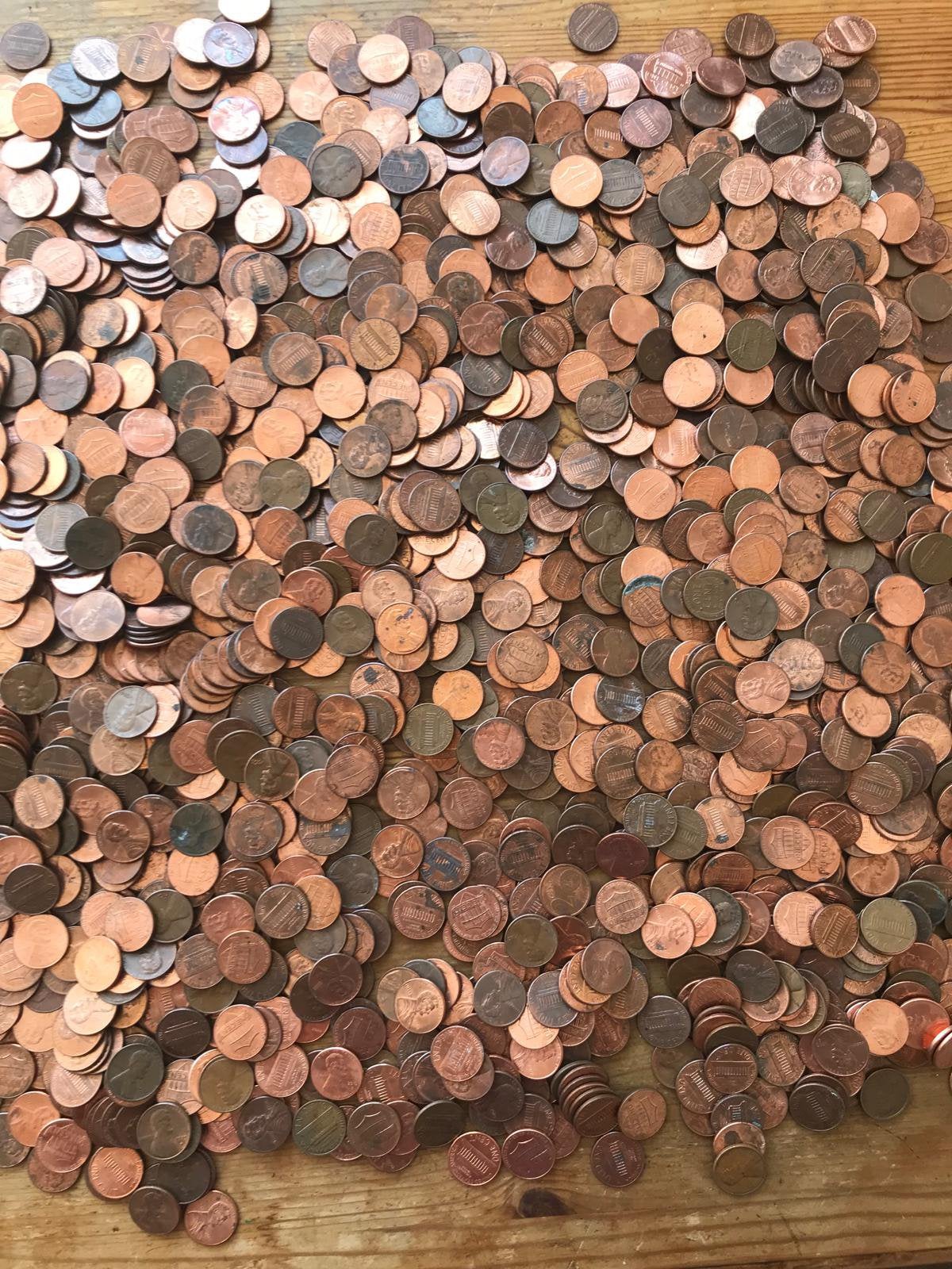 Verzameling Amerikaanse centen, 4,3 Kg USA centen/pennies, Ophalen of Verzenden, Noord-Amerika