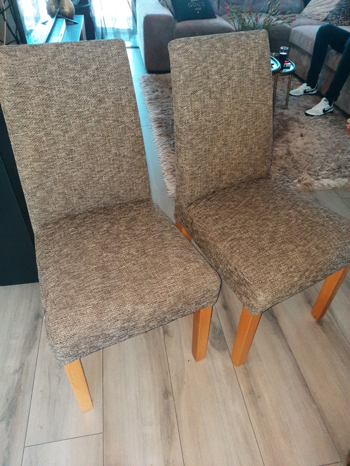 4 nette stoelen, Ophalen, Grijs, Twee
