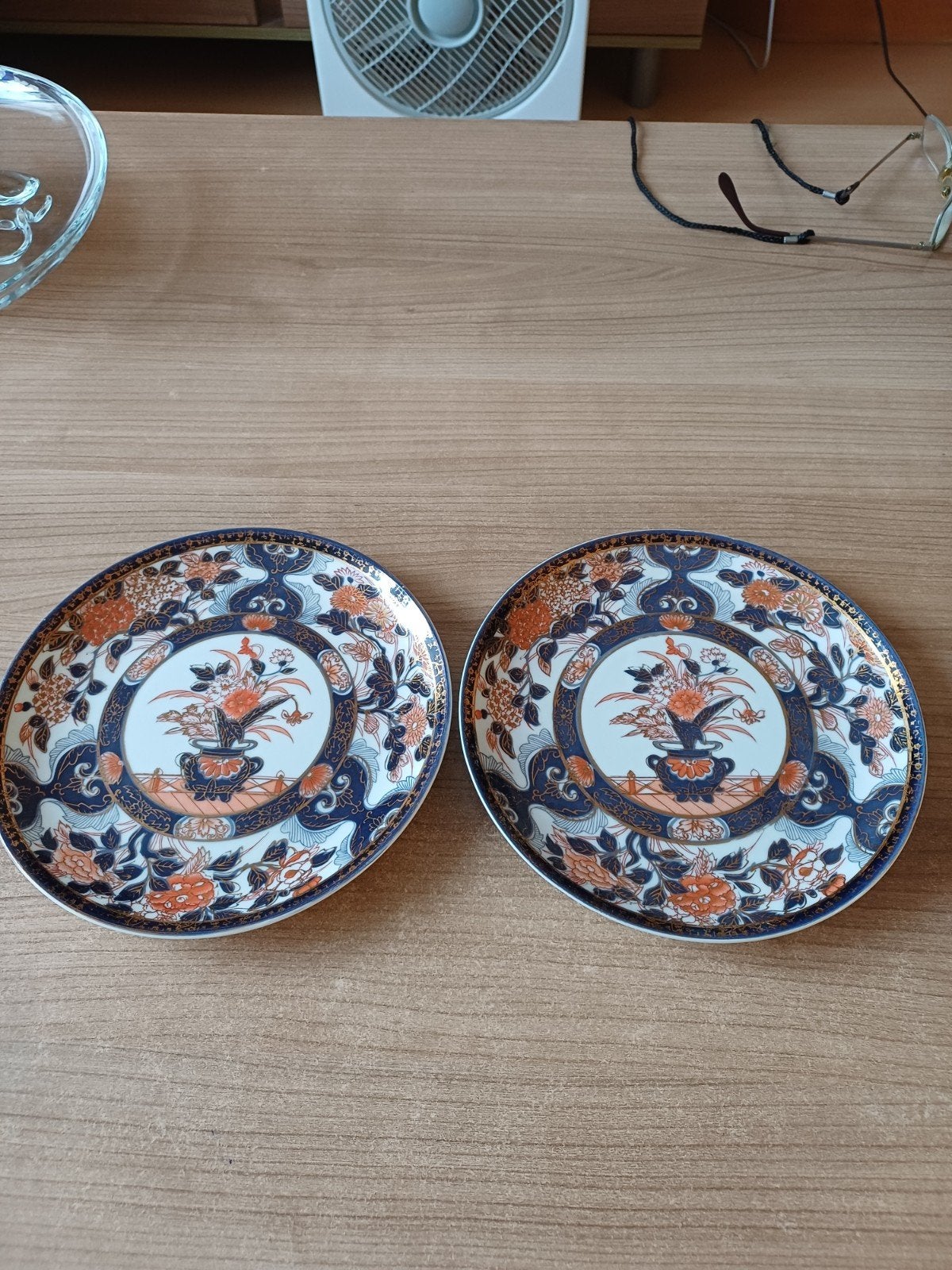 Set van 2 Vintage Japanse Decoratieve Borden, Antiek en Kunst, Antiek | Porselein, Ophalen of Verzenden