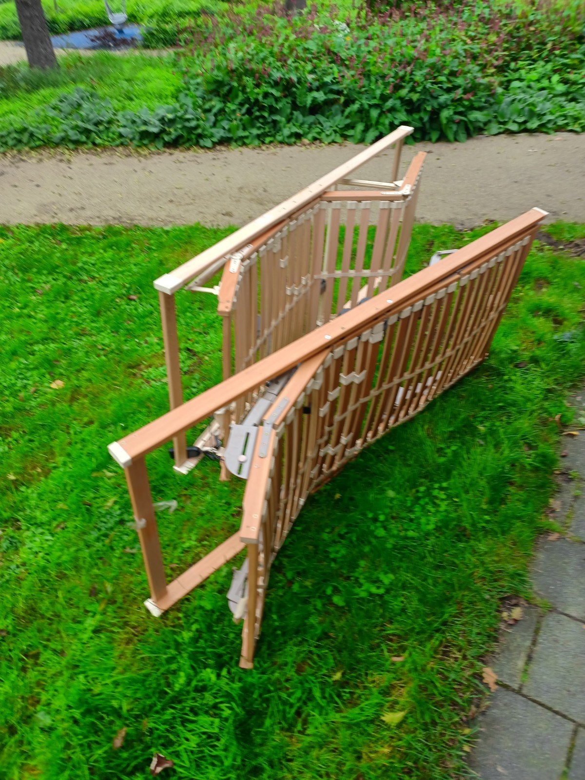 Elektrisch verstelbare lattenbodem, Ophalen, 90 cm, 200 cm, Hout