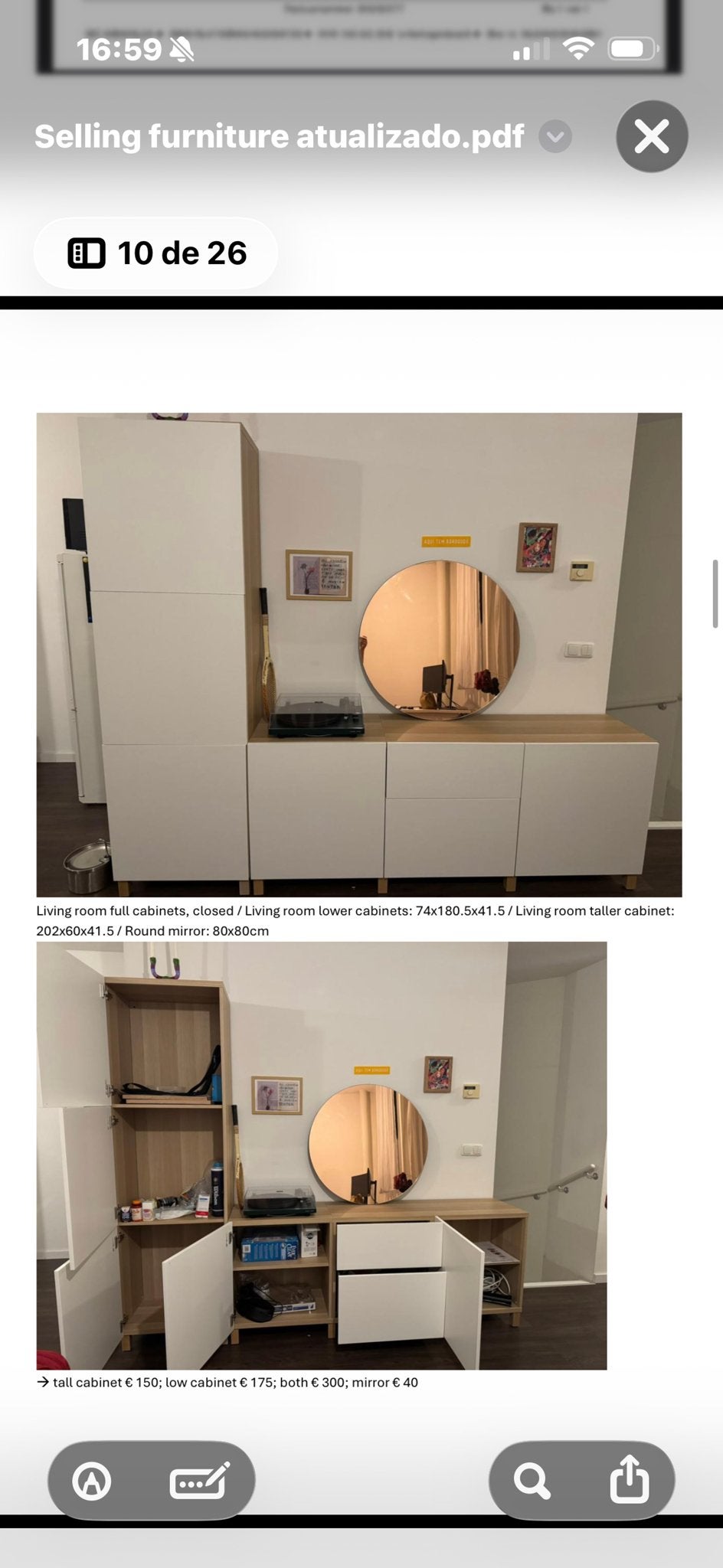 Woonkamerkasten en spiegel - Zo goed als nieuw | Ikea, Ophalen, Zo goed als nieuw