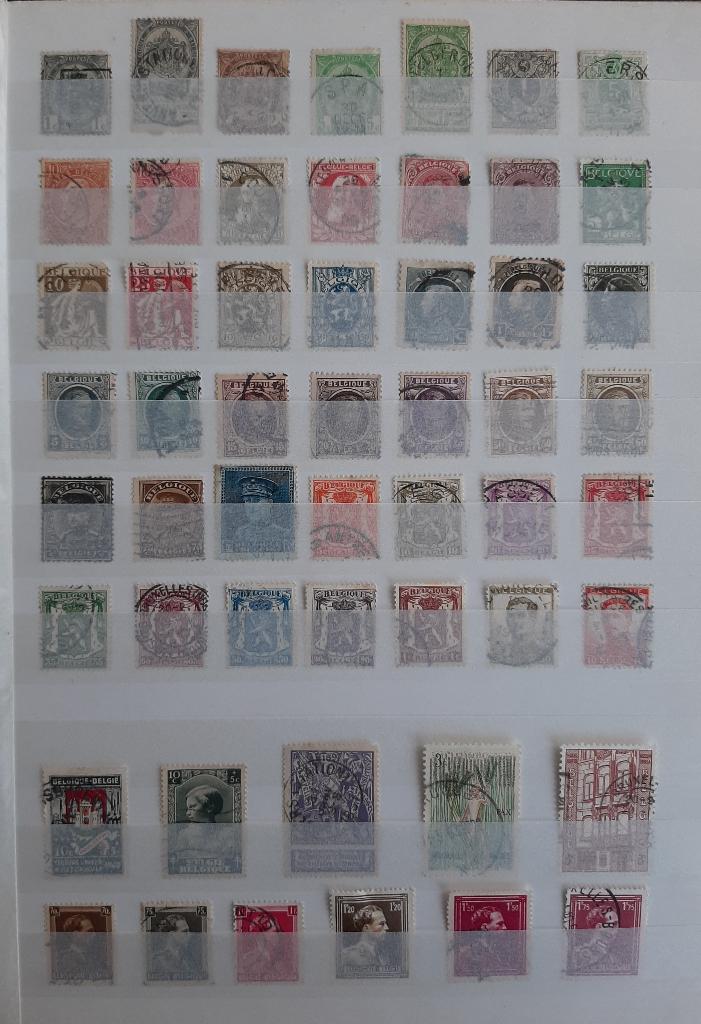Verzameling Oude Klassieke Postzegels België No. 12 Gest, Ophalen, Gestempeld, Frankeerzegel