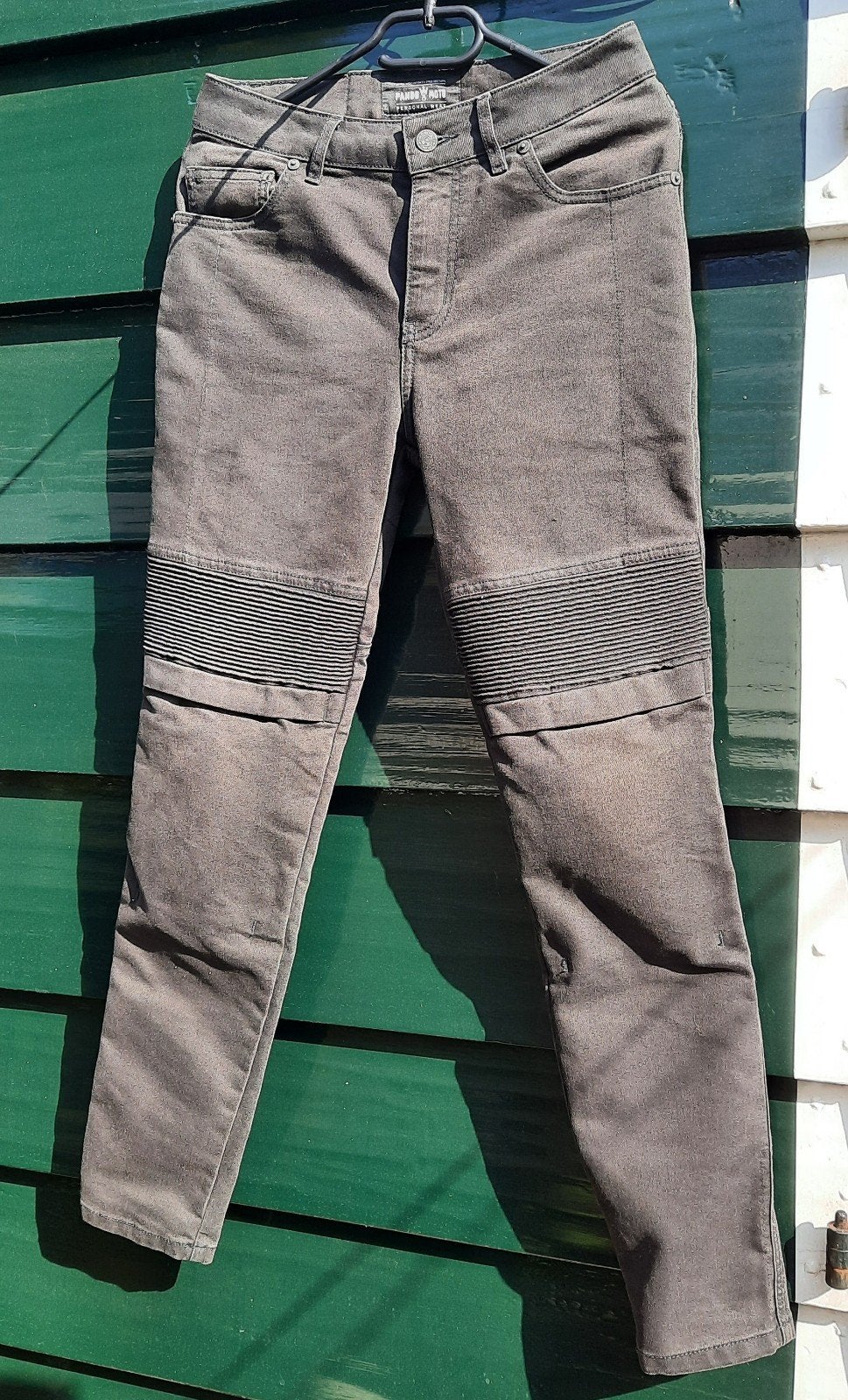 PandoMoto Jeans, PMJ, 28W/32L motorbroek, zwart, als nieuw, Motoren, Kleding | Motorkleding, Kinderen, Ophalen of Verzenden, Broek | textiel