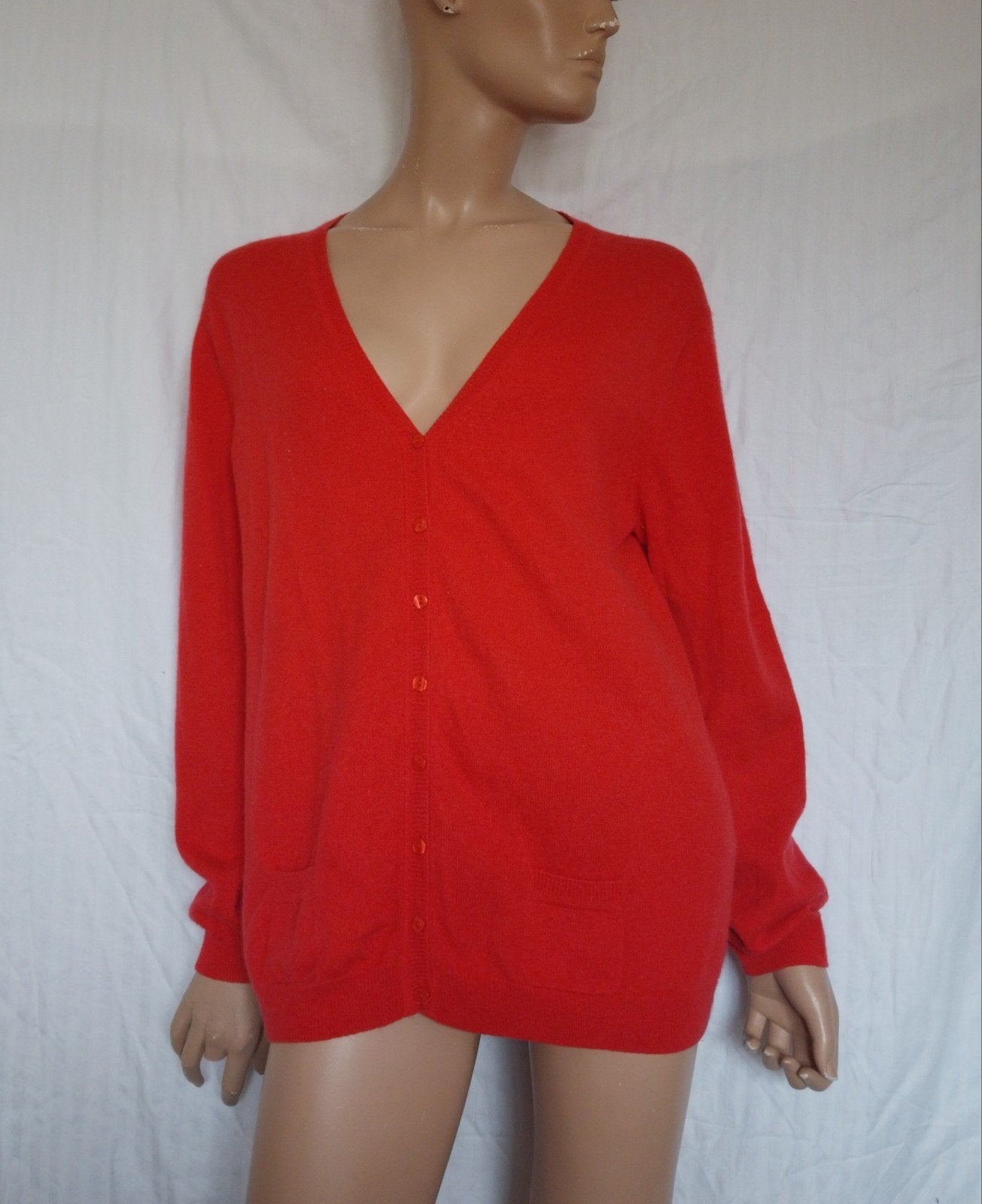 DCC CASHMERE Vest , Maat 44, Kleding | Dames, Blouses en Tunieken, Ophalen of Verzenden, Zo goed als nieuw, Maat 42/44 (L), Rood