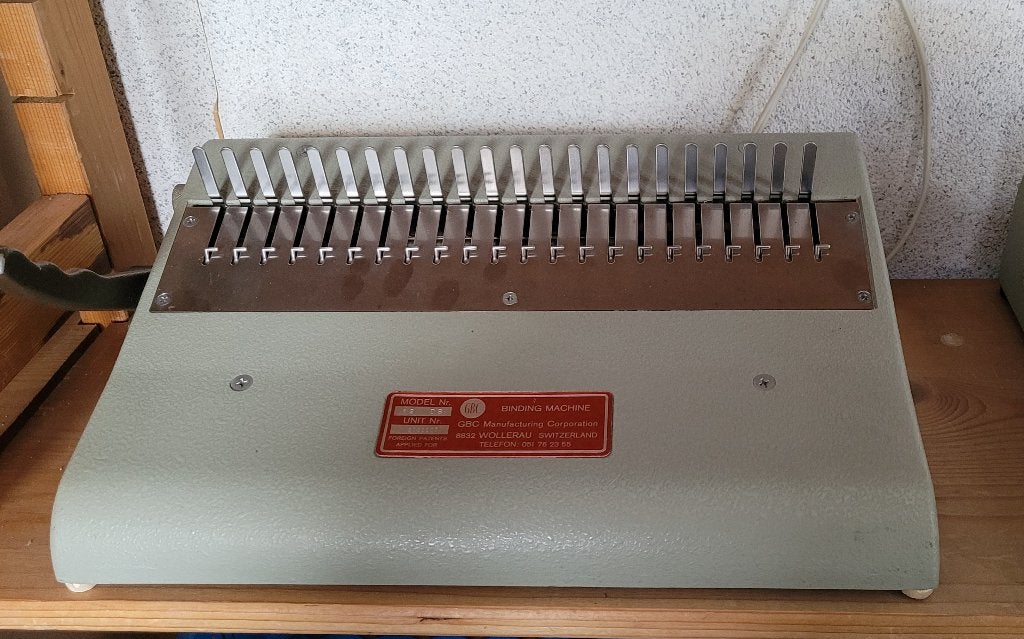 vintage GBC handmatige inbindmachine, Ophalen of Verzenden, Gebruikt