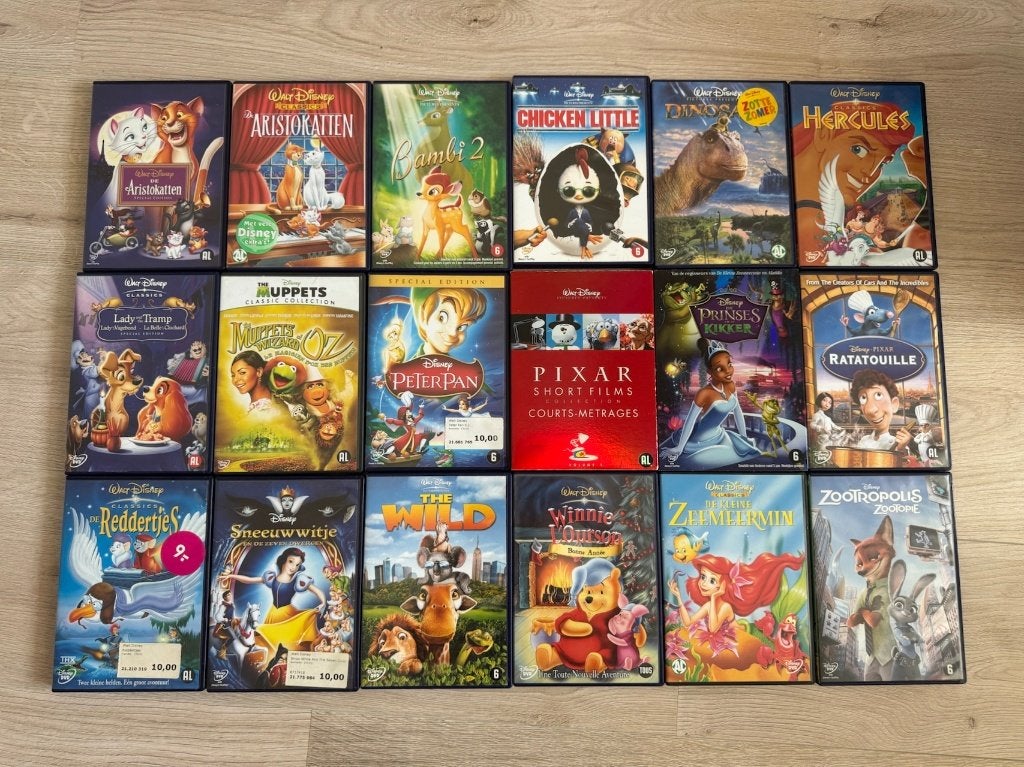 Collectie kinderfilms op DVD (vele Disney) (53 stuks), Alle leeftijden, Ophalen of Verzenden, Zo goed als nieuw, Film