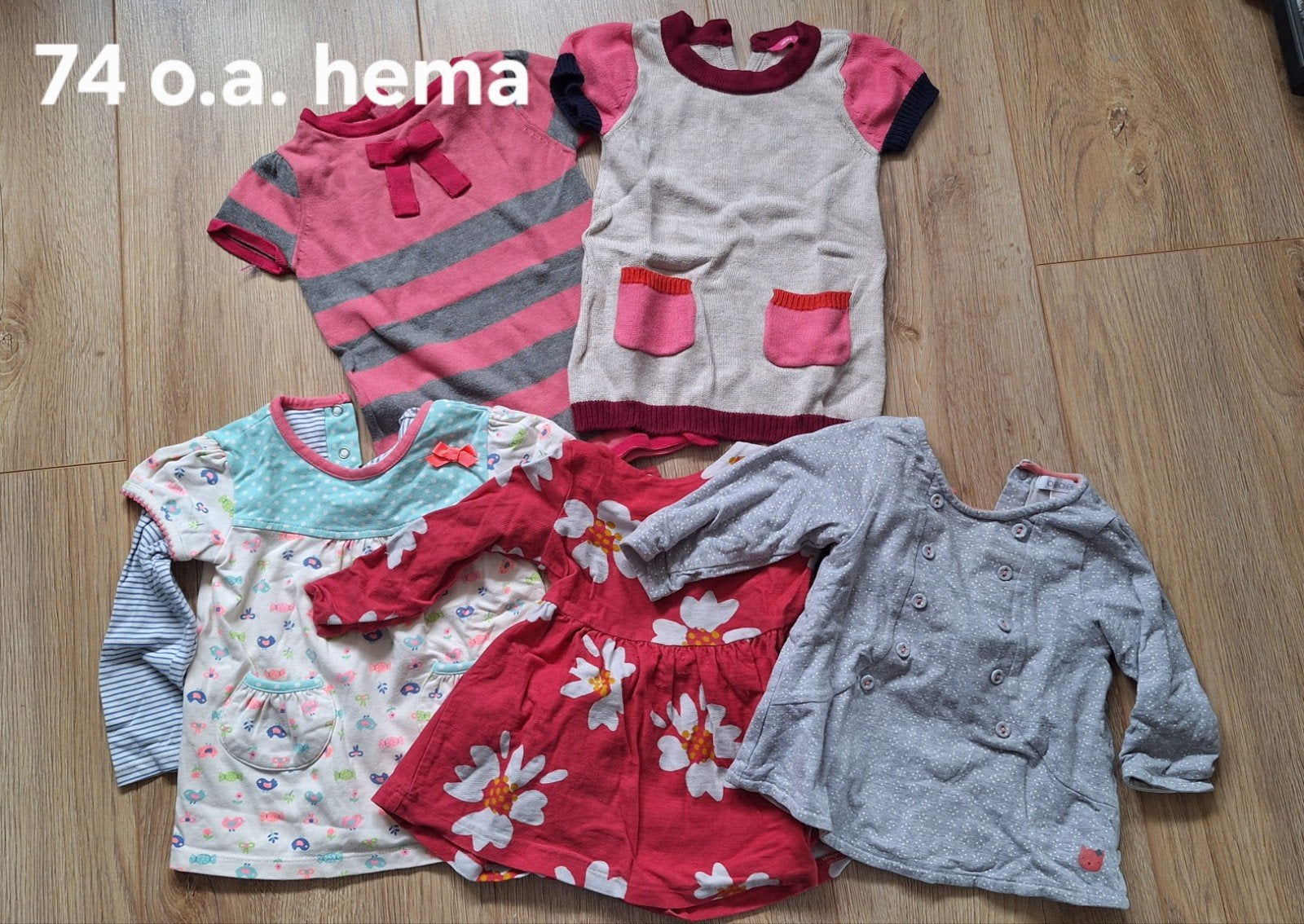 Groot kledingpakket maat 74 (meisje), Ophalen of Verzenden, Gebruikt, H&M, Dirkje, Hema, Meisje