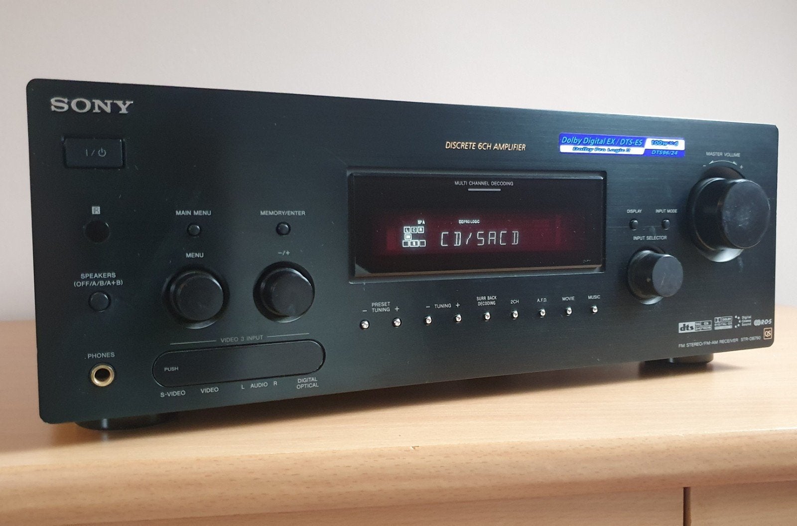 Sony krachtige 6x100W Surround Receiver met SACD ingang, Ophalen