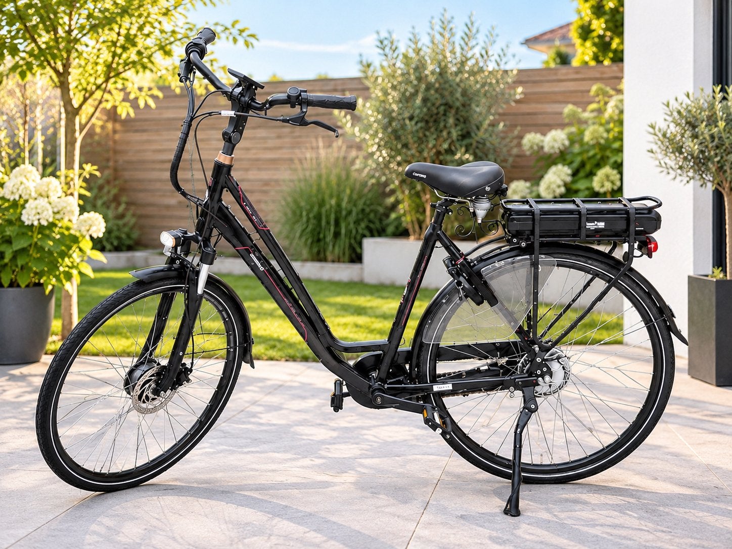 Amslod Elektrische Fiets – Uitstekende Conditie, Gebruikt, 51 tot 55 cm, 30 tot 50 km per accu, Ophalen