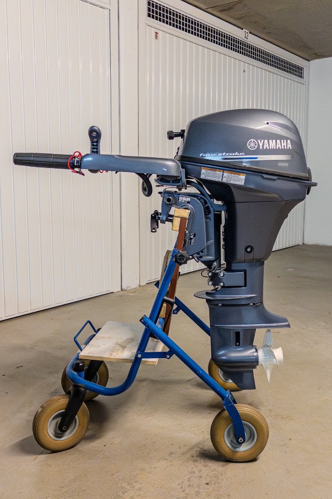 Yamaha 6 PK 4-takt 2-cilinder + YAM Rubberboot 310 STi, Ophalen, 5 tot 10 pk, Viertaktmotor, Zo goed als nieuw