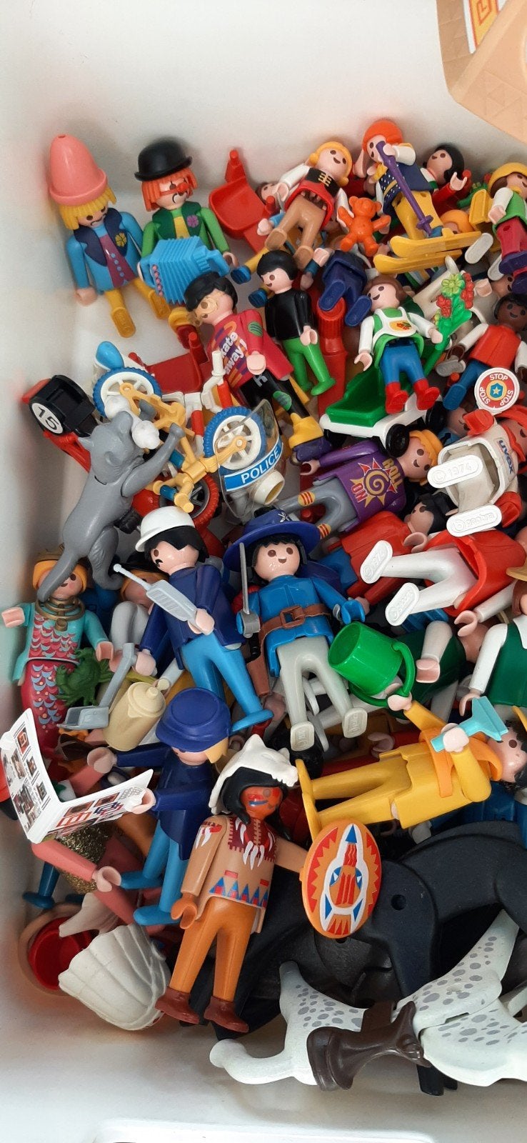 Playmobil collectie:Indianen, Politie, Speeltuin (1988), Gebruikt, Complete set, Overige typen, Historisch