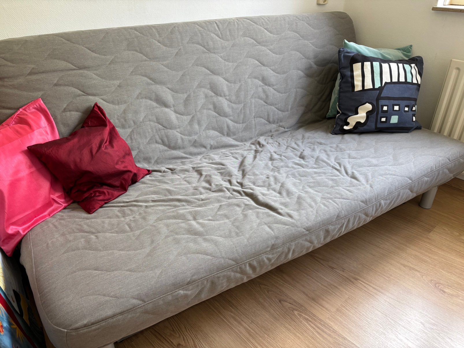 Te koop slaapbank, Ophalen, Zo goed als nieuw, Tweepersoons, 140 cm
