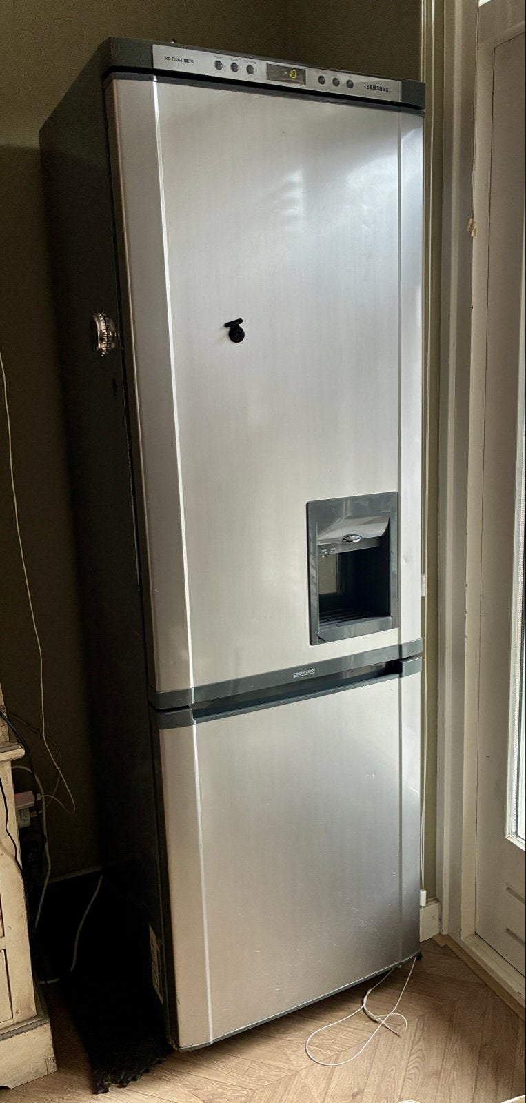Samsung Koelkast met Vriezer en Waterdispenser, Ophalen, Gebruikt, 200 liter of meer, 60 cm of meer