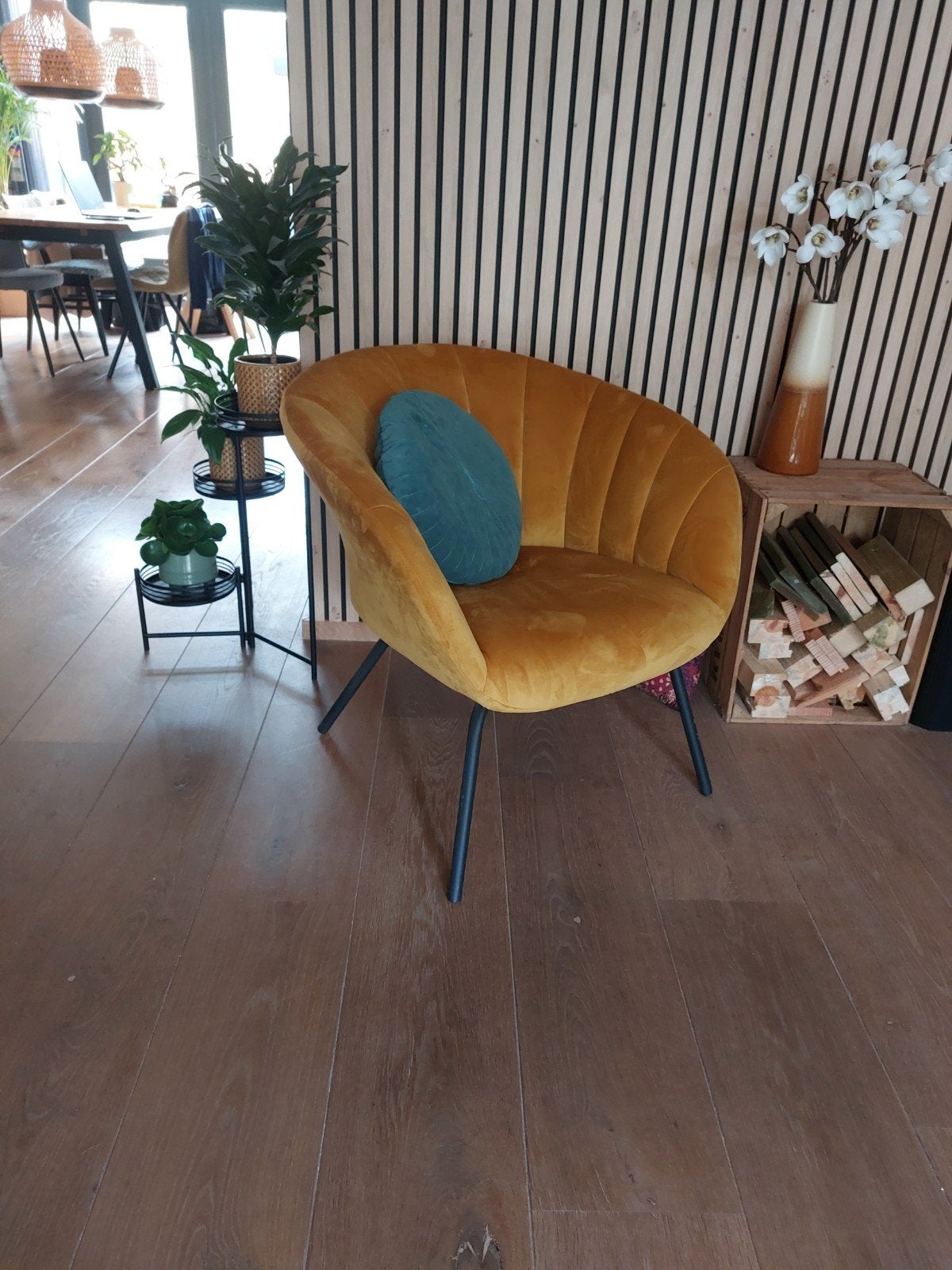 Fauteuil, Huis en Inrichting, Ophalen of Verzenden, Zo goed als nieuw, 50 tot 75 m², Laminaat