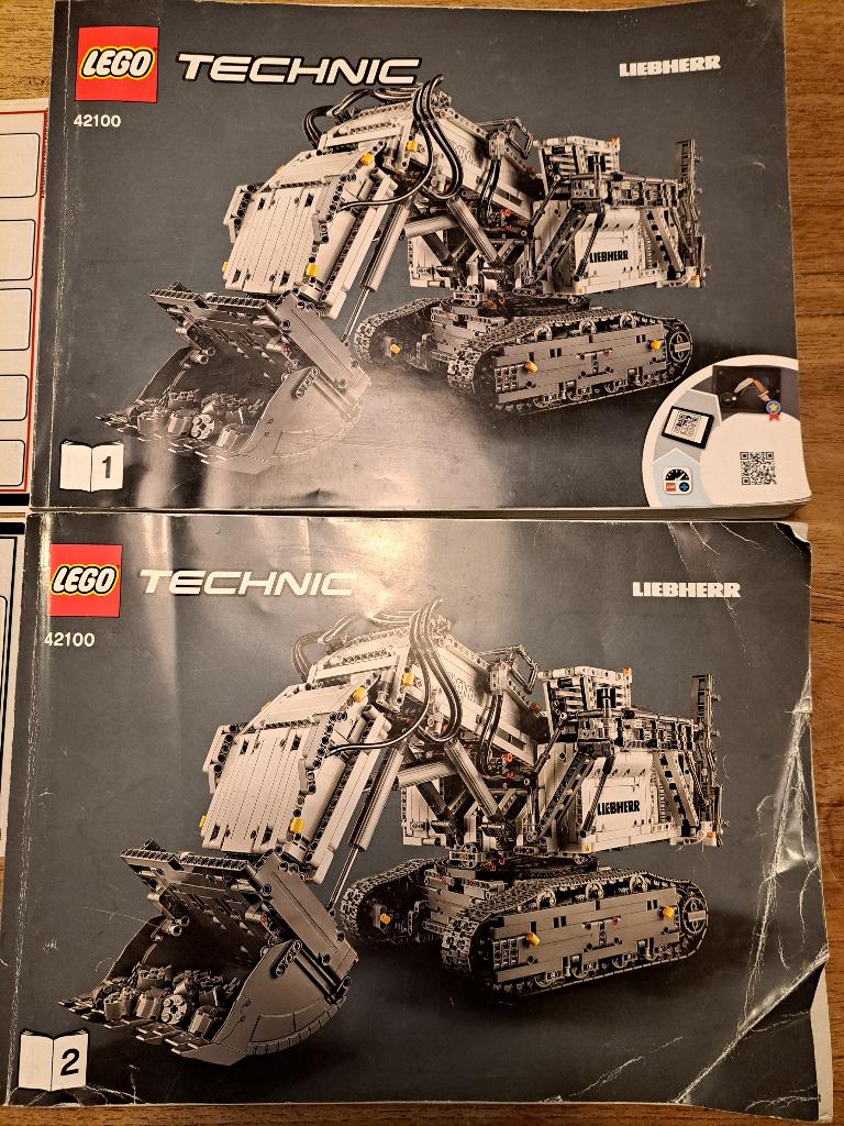 Lego technic bouwconstructie handleiding  LIEBHERR 42100, Gebruikt, Lego, Ophalen of Verzenden, Technic
