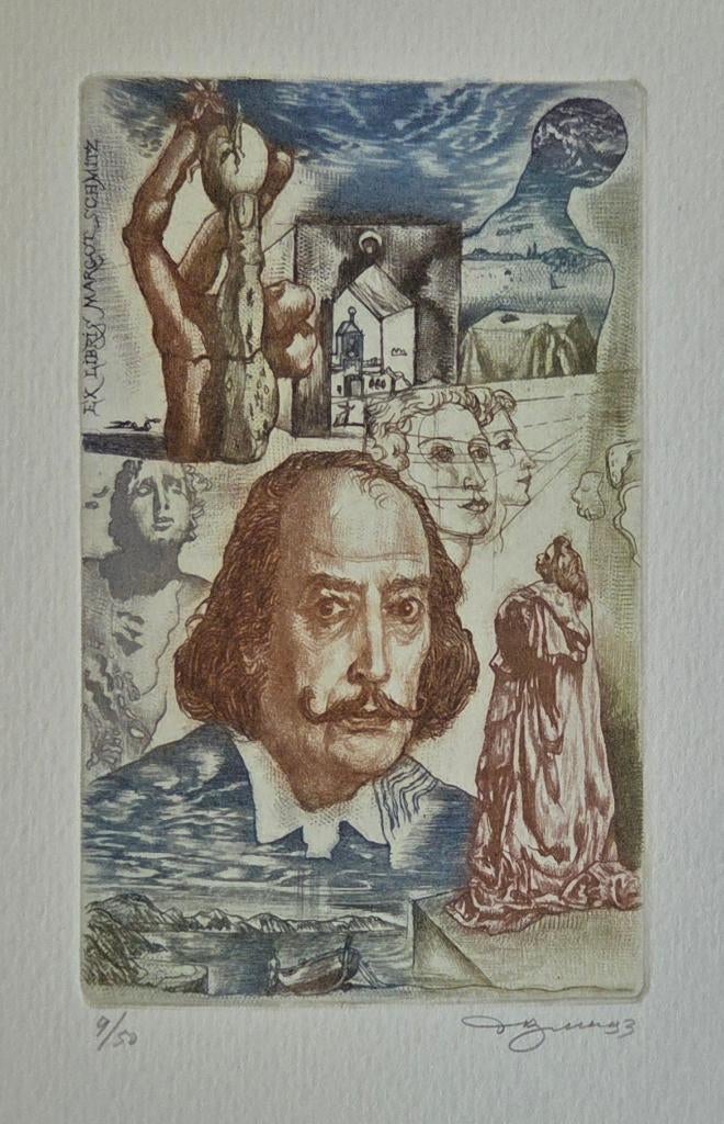 Exlibris / Ex libris D. Bekker, homage à Dali, Verzenden