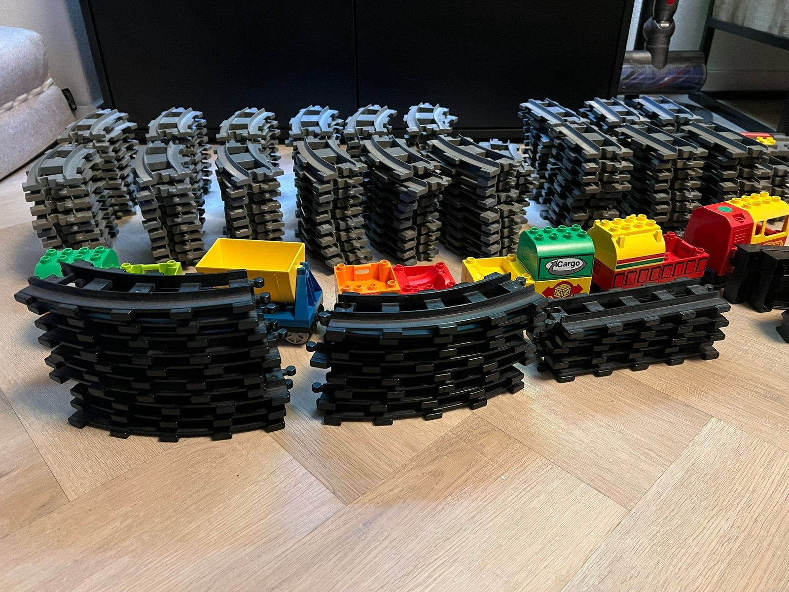 Originele LEGO Duplo rails en treinen 250+delig, Kinderen en Baby's, Speelgoed | Duplo en Lego, Ophalen, Zo goed als nieuw, Duplo