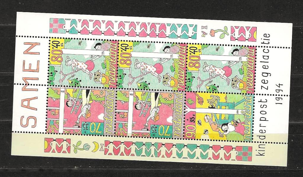 Nederland 1627 blok postfris, Ophalen of Verzenden, Na 1940, Postfris