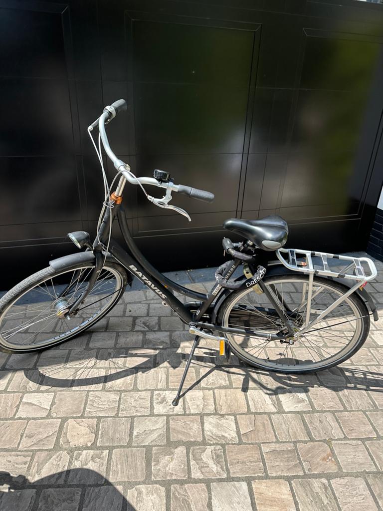 Batavus fiets met kettingslot, Fietsen en Brommers, Fietsen | Dames | Damesfietsen, Ophalen, 53 tot 56 cm, Velgrem, Versnellingen