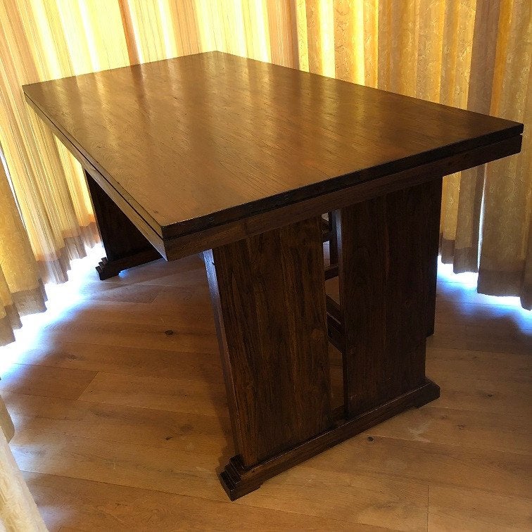 BARTAFEL TEAKHOUT Flamant - BAR tafel hoge eettafel barkruk, Ophalen, Wilms, Zo goed als nieuw, Info@houseofcoco.nl
